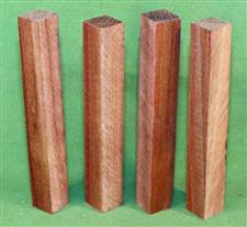 Blank #330 - Bloodwood Solid Pen Turning Blanks, Set of 4 ~ 3/4" x 3/4" x 6 1/2" ~ $12.99